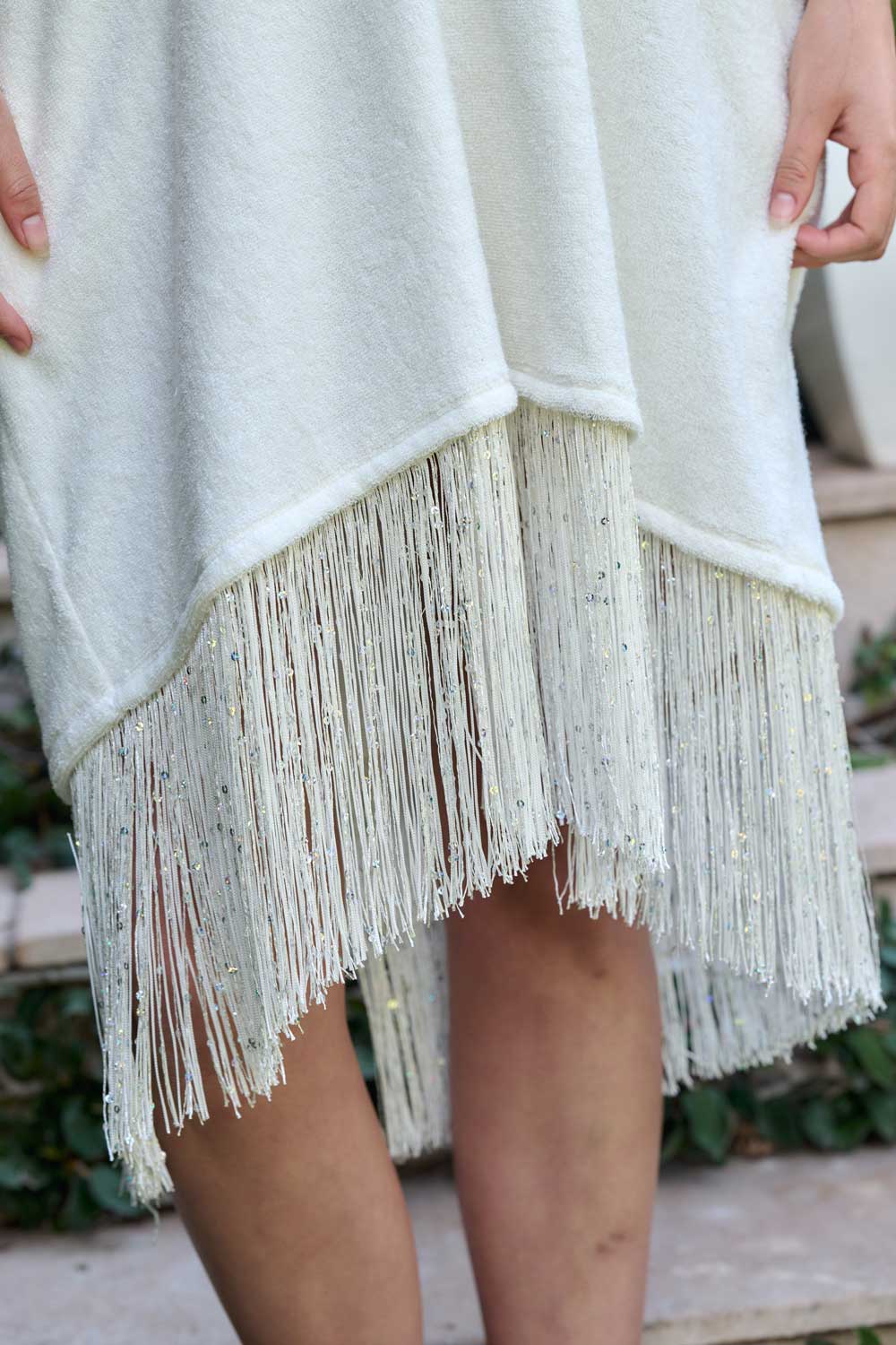 American Riviera Collection - The Shimmering Fringed Short Kaftan