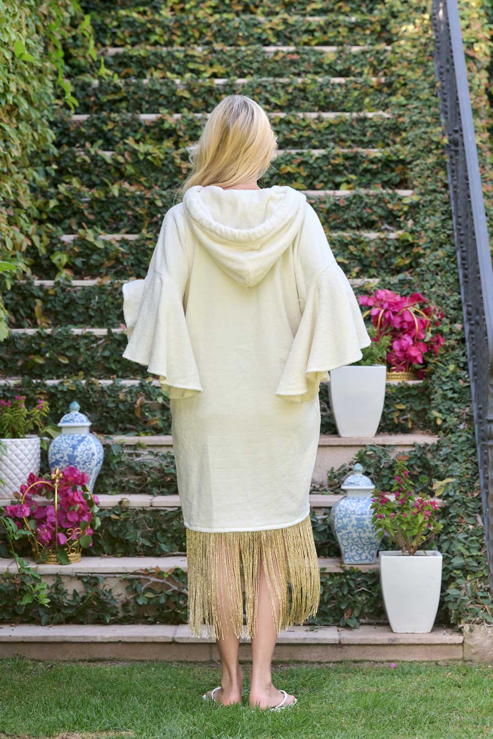 American Riviera Collection - The Gold Goddess Short Kaftan