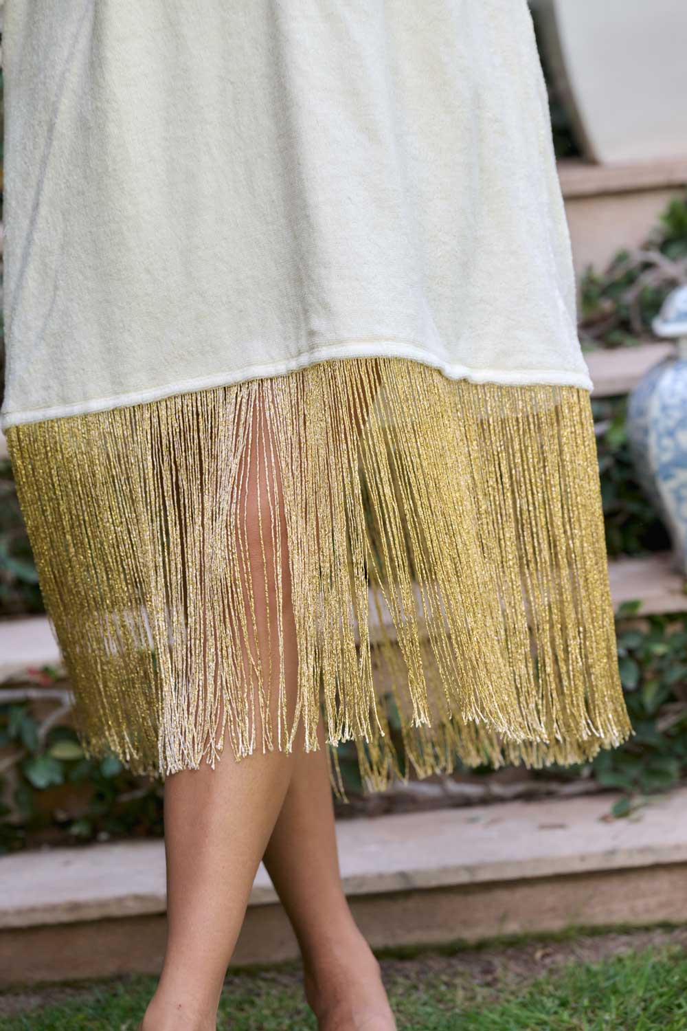 American Riviera Collection - The Gold Goddess Short Kaftan