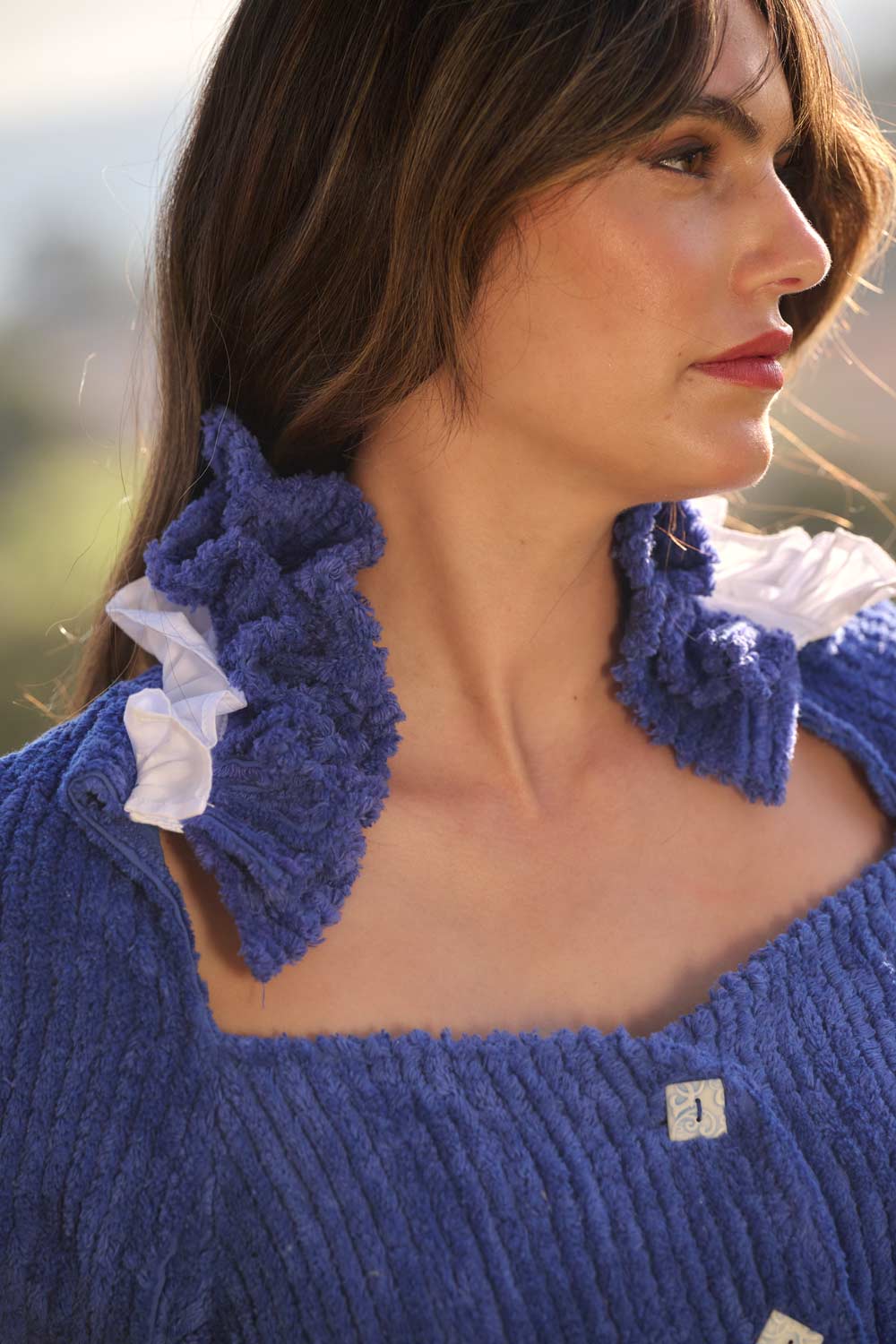 American Riviera Collection - The Ceramic Tile Button Sweater Dress