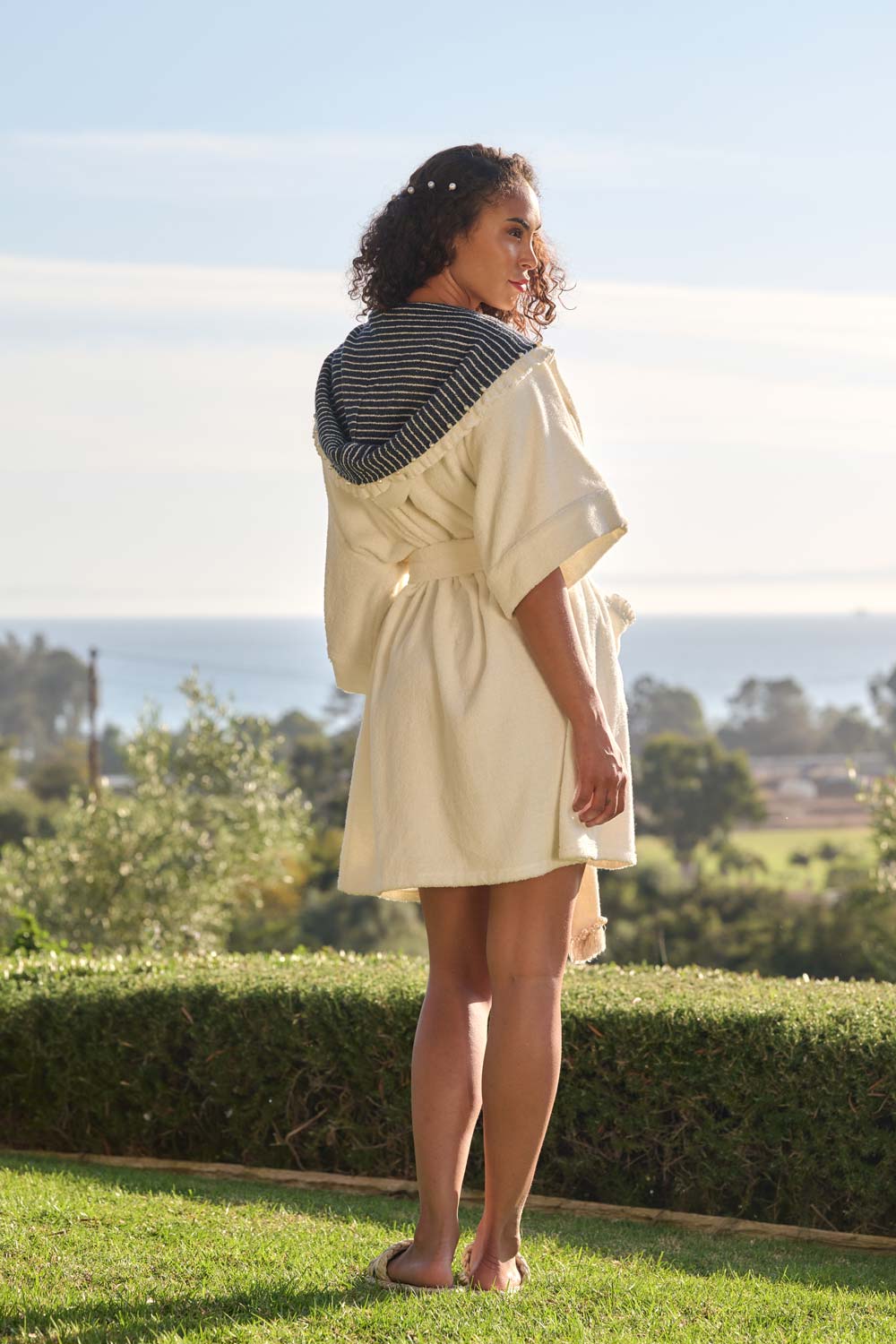American Riviera Collection - The Upcycled Sea Stripe Robe