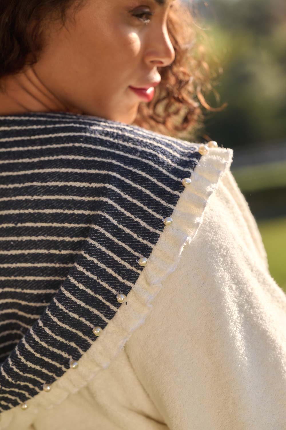 American Riviera Collection - The Upcycled Sea Stripe Robe