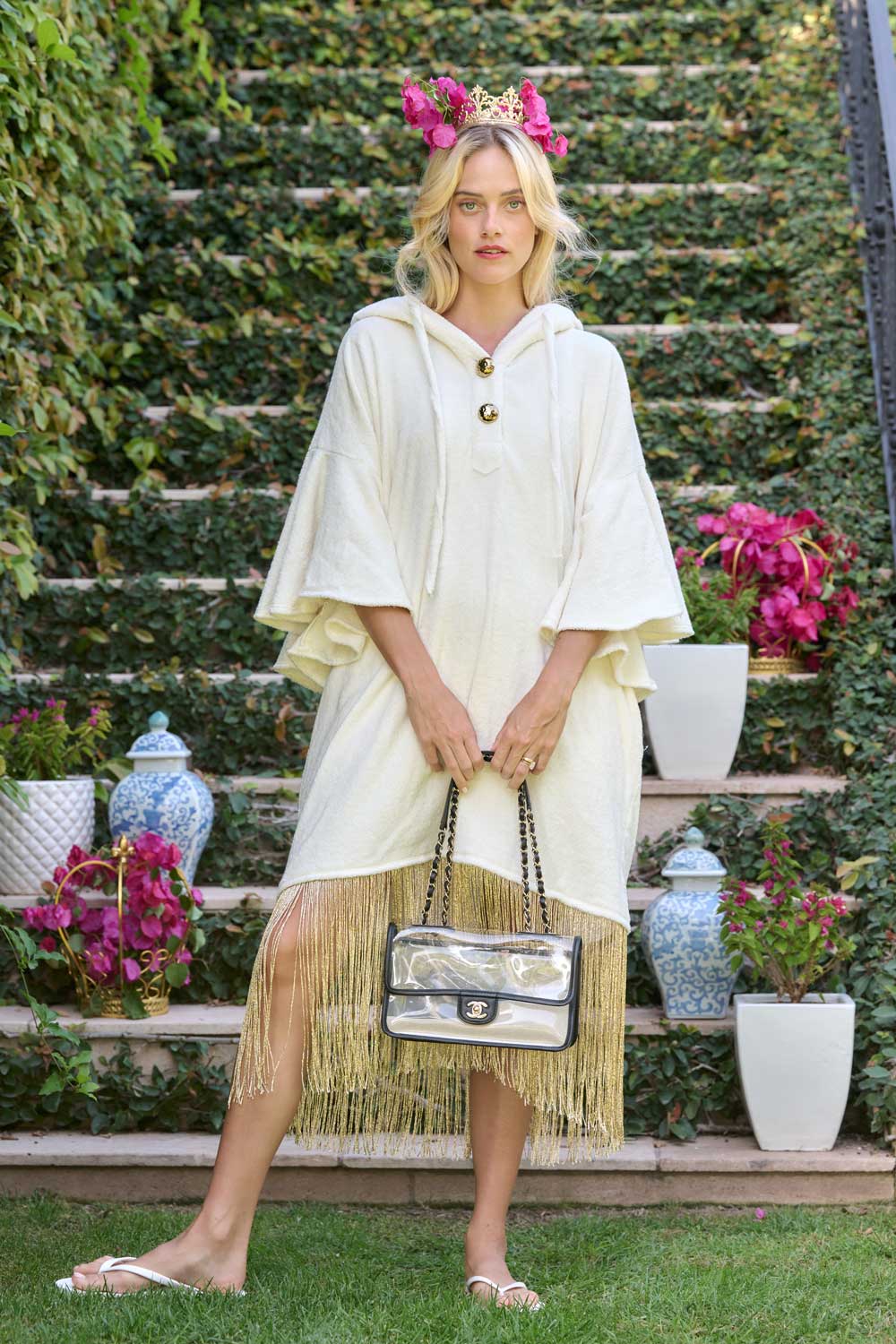 American Riviera Collection - The Gold Goddess Short Kaftan