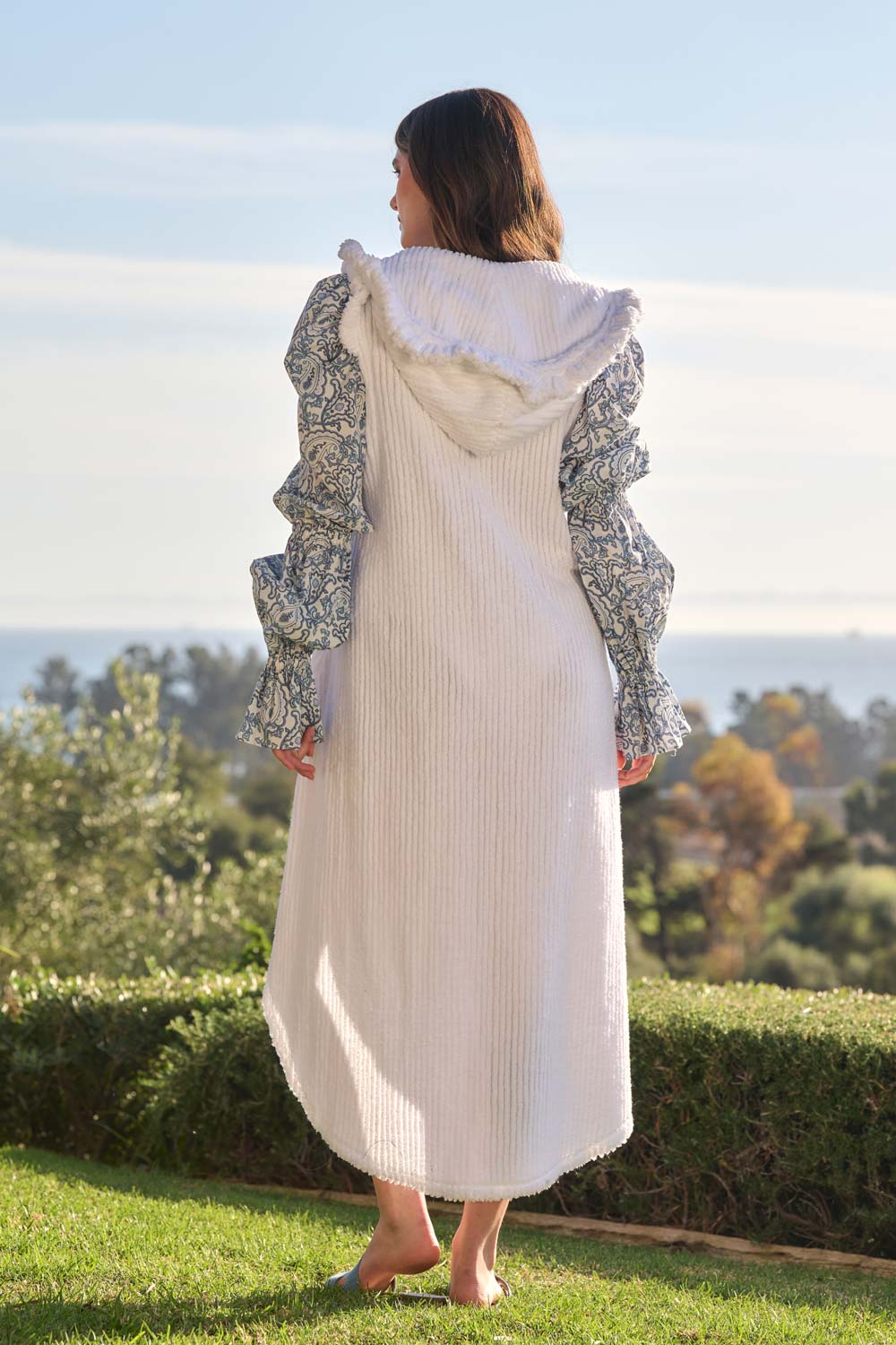 American Riviera Collection - The Coastal Paisley High-Low Kaftan