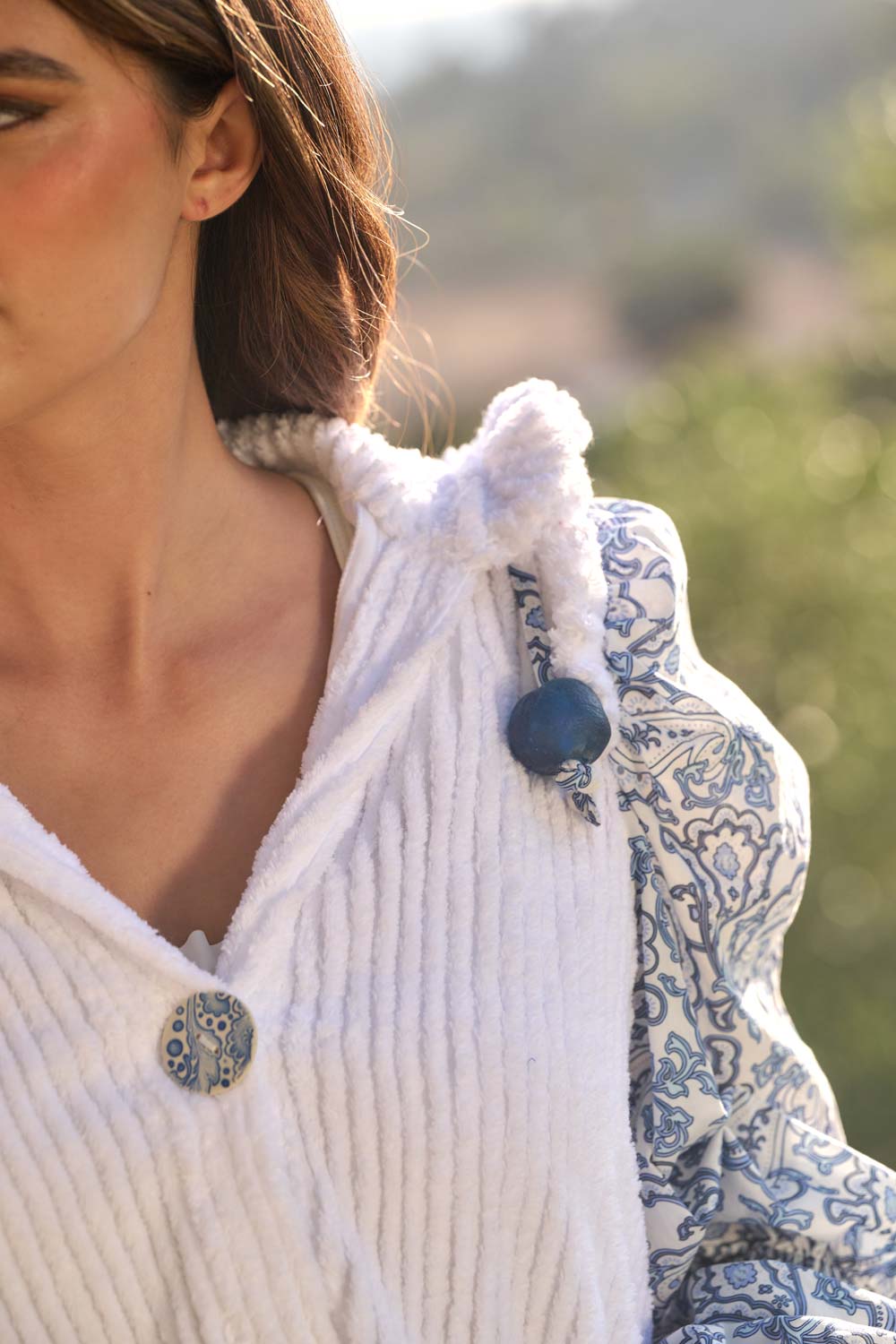 American Riviera Collection - The Coastal Paisley High-Low Kaftan