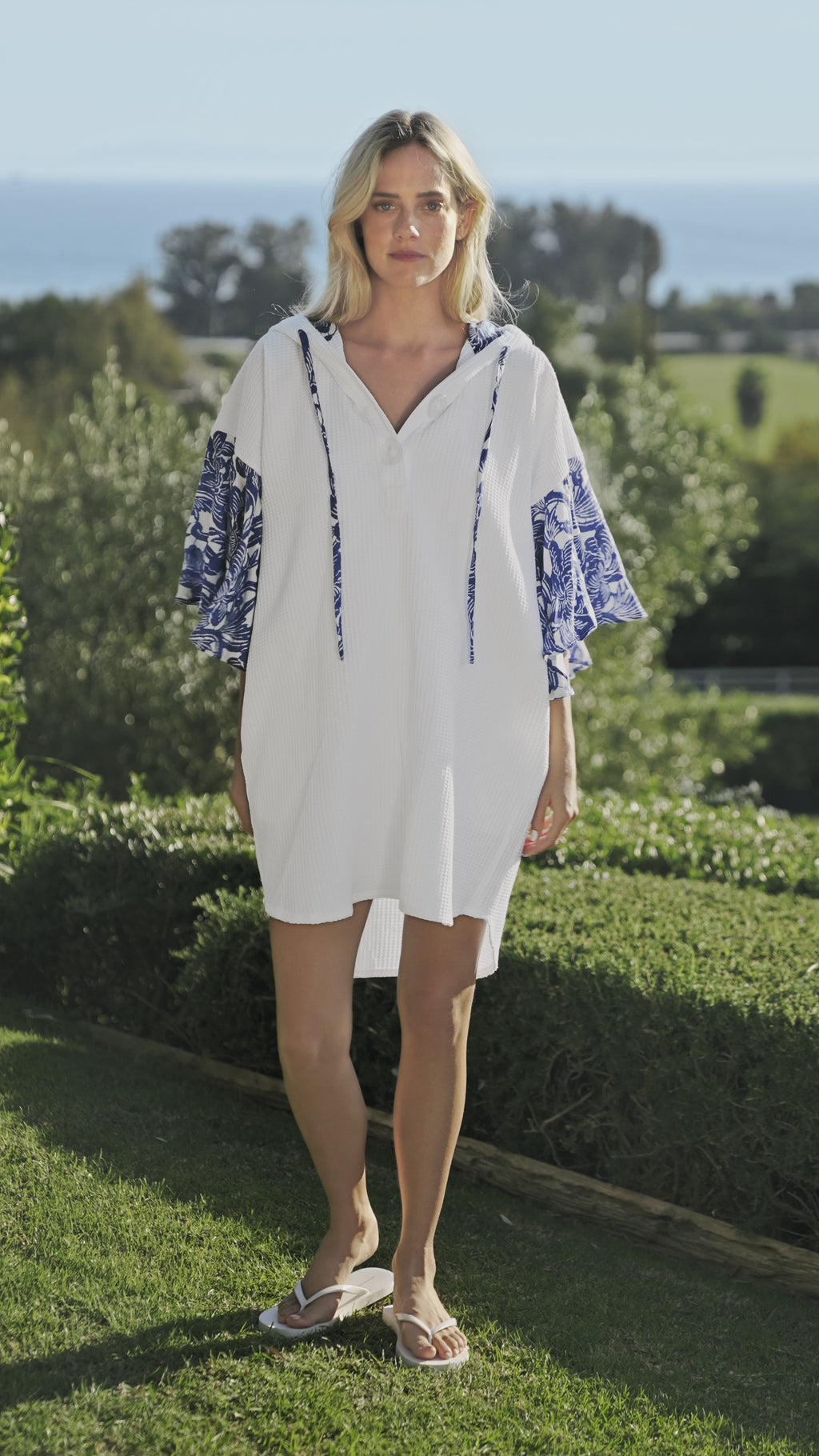 American Riviera Collection - The Pacific Floral Short Kaftan